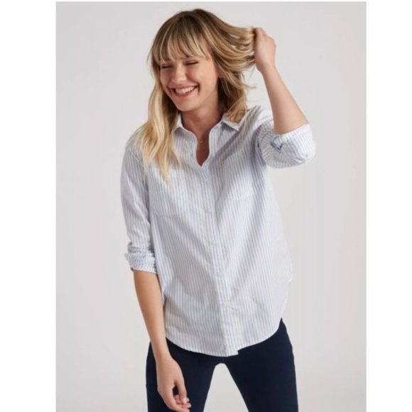 Lucky Brand Tops - NEW Lucky Brand Pinstripe Classic Shirt